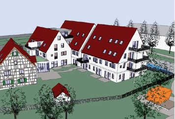 Die Wohnanlage in Wurmlingen
